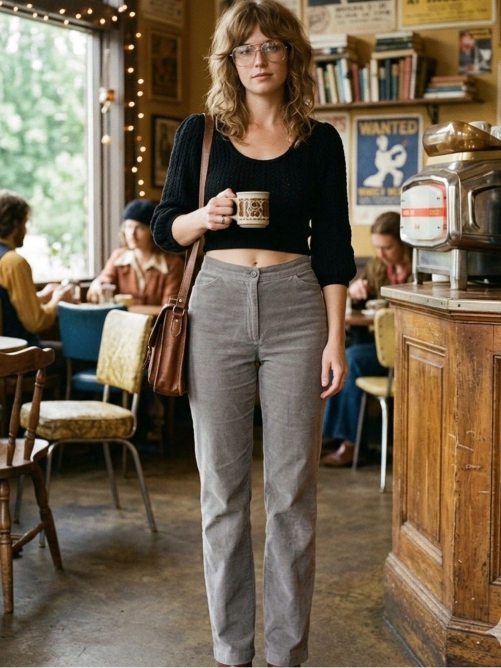VINTAGE PANTS CORDUROY NORTHERN REFLECTIONS - Picture 2 of 6